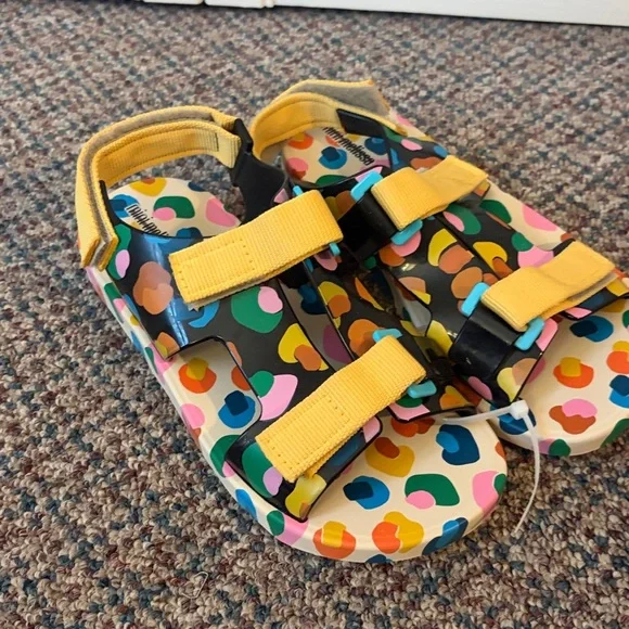 Mini Melissa Pingpong + Fabula Sandal size 4 - Picture 3 of 7